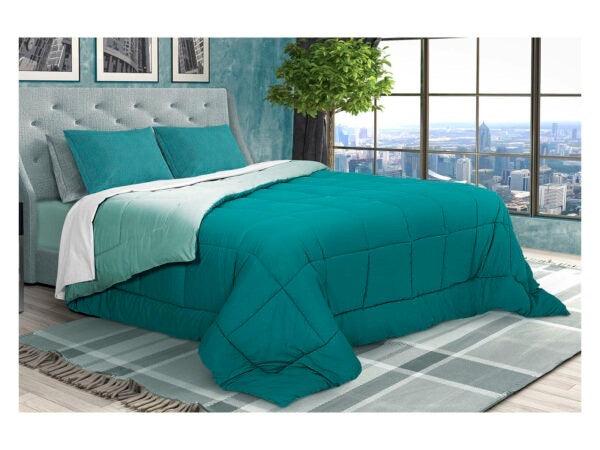 Trapunta Microfibra Turchese - Acqua