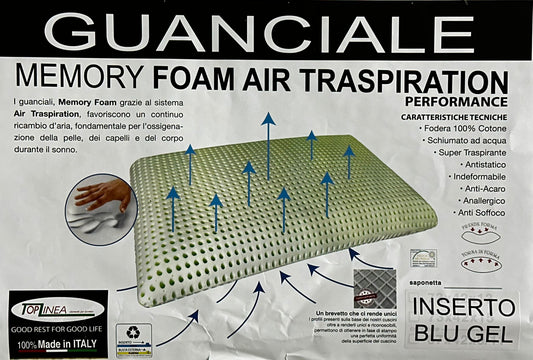 Guanciale Saponetta inserto Gel | Memory Foam Air Traspiration