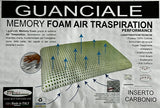 Guanciale Saponetta inserto Carbonio | Memory Foam Air Traspiration